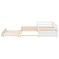 Twin Or Double Twin Daybed With Trundle,White Box Spring Not Required Twin White Wood Daybeds Pine