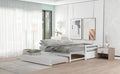 Twin Or Double Twin Daybed With Trundle,White Box Spring Not Required Twin White Wood Daybeds Pine