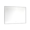 48X 36Inch Led Mirror Bathroom Vanity Mirror With Back Light, Wall Mount Anti Fog Memory Large Adjustable Vanity Mirror Gun Ash Aluminium