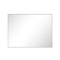 48X 36Inch Led Mirror Bathroom Vanity Mirror With Back Light, Wall Mount Anti Fog Memory Large Adjustable Vanity Mirror Gun Ash Aluminium