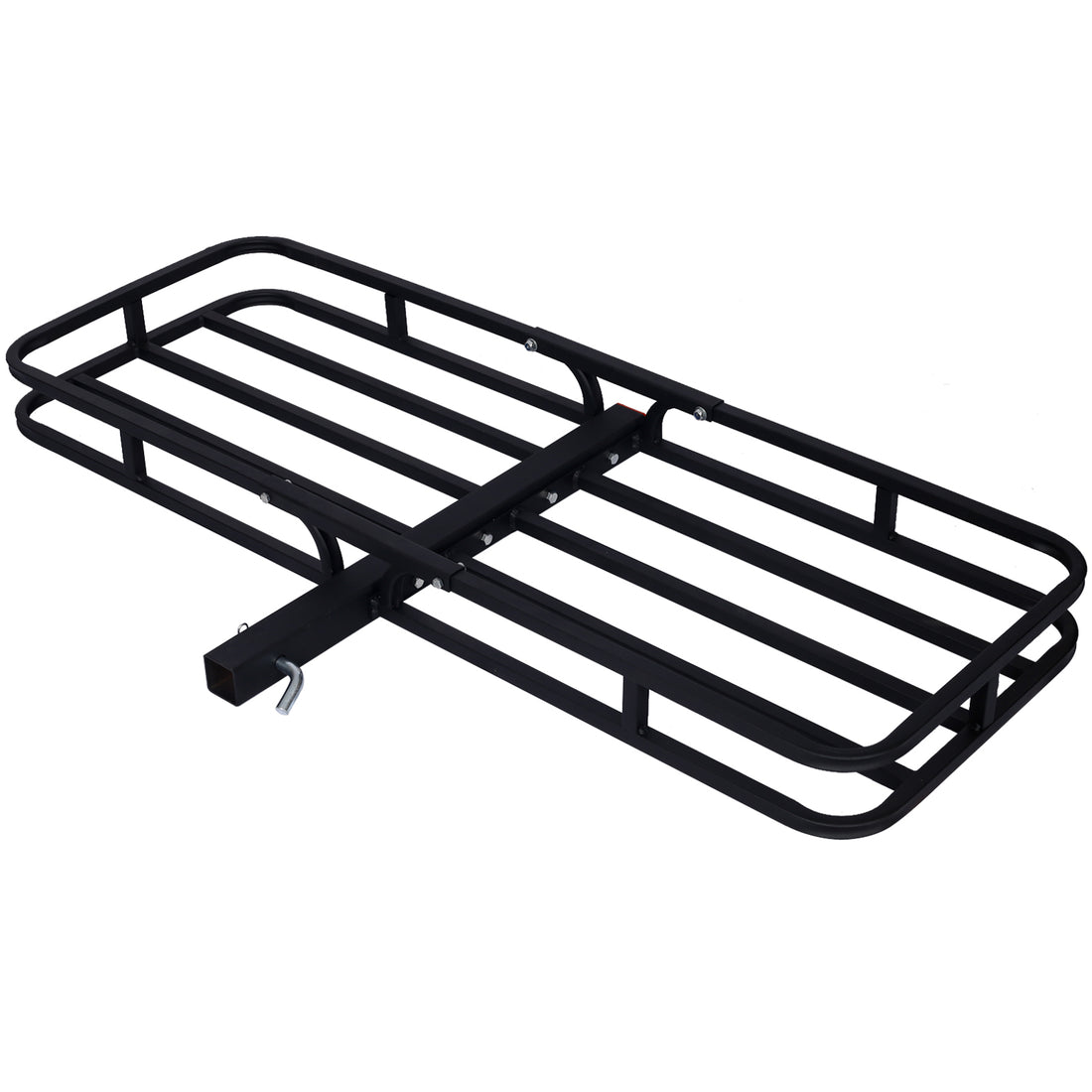 Hitch Mount Cargo Carrier ,Rear Cargo Rack For Suv, Truck, Car,Luggage Basket Rack Fits 2" Receiver Black Steel
