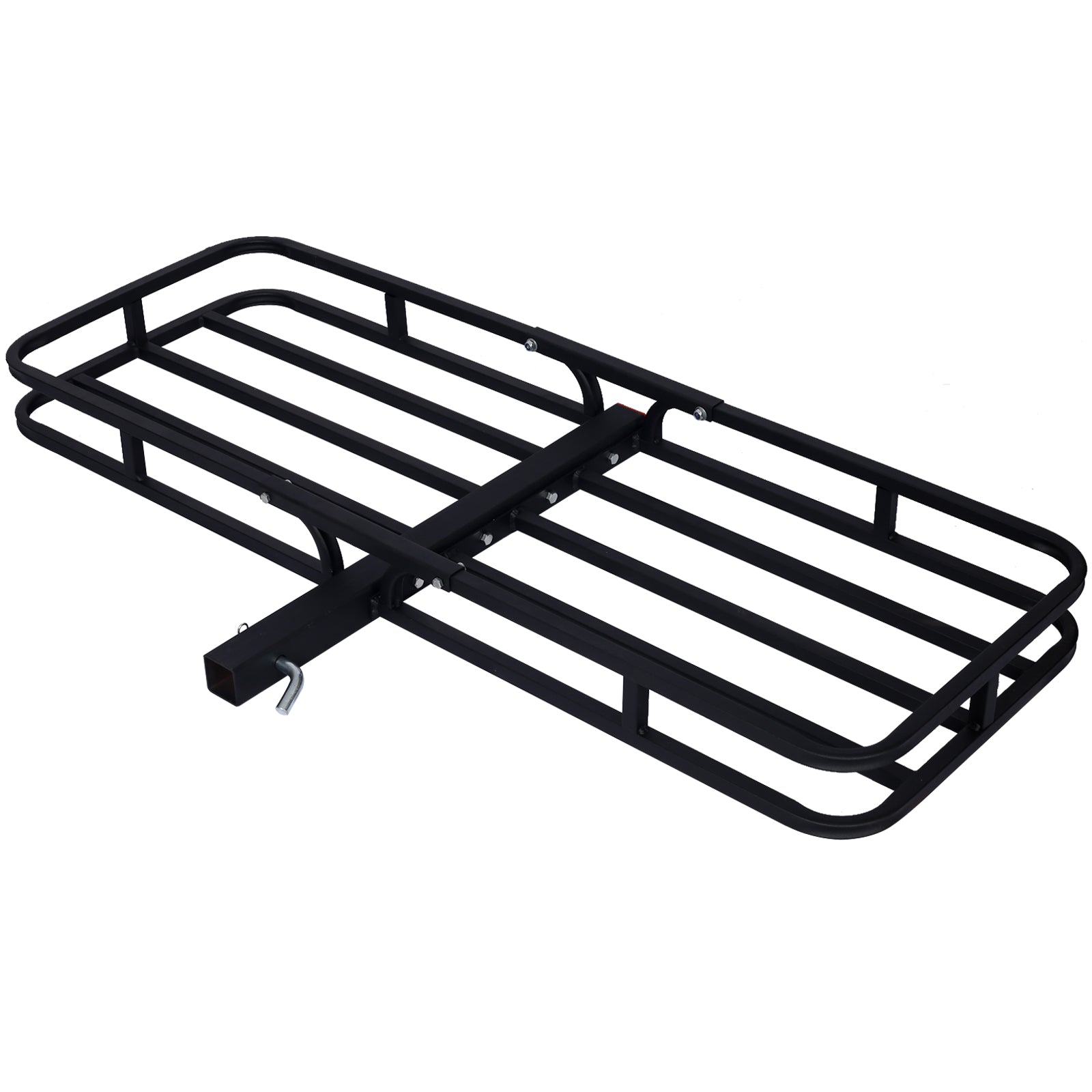 Hitch Mount Cargo Carrier ,Rear Cargo Rack For Suv, Truck, Car,Luggage Basket Rack Fits 2" Receiver Black Steel