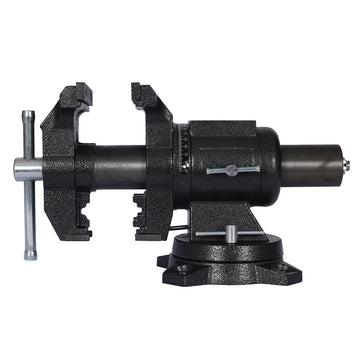 5" Multi Jaw Rotating Bench Vise ,Multipurpose Vise Bench,360 Degree Rotation Clamp On Vise With Swivel Base And Head ,5Inch Black Black Metal