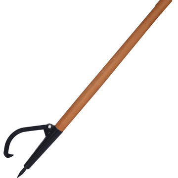 Log Peavy 49" Wood Loging Tool ,Log Roller Tool Loging Cant Hook Wooden Handle Black Steel