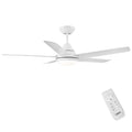 48 In Intergrated Led Ceiling Fan With White Abs Blade White Abs