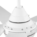 48 In Intergrated Led Ceiling Fan With White Abs Blade White Abs