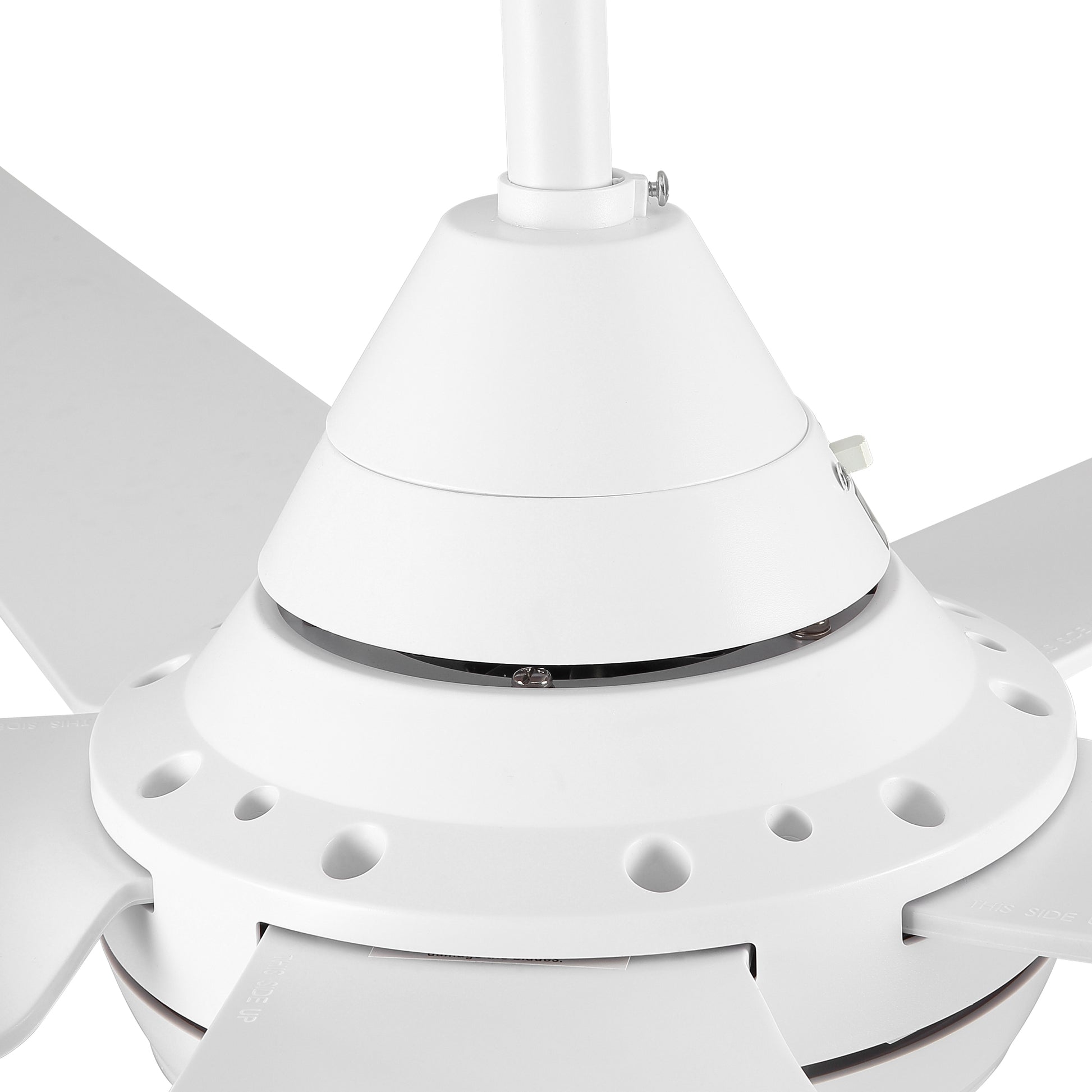 48 In Intergrated Led Ceiling Fan With White Abs Blade White Abs