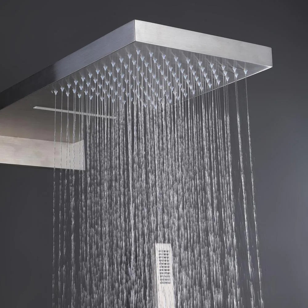 2 Spray Patterns Wall Mount Dual Shower Heads And