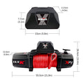 13500 Lbs Electric Winch Xpv 12V Synthetic Red Rope Arrival Jeep Towing Truck 4Wd Black Stainless Steel