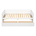 Daybed With Two Storage Drawers ,White Sku:W504P148589 Twin White Pine