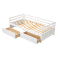 Daybed With Two Storage Drawers ,White Sku:W504P148589 Twin White Pine