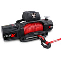 X BULL 13500 LBS Electric Winch XPV 12V Synthetic Red black-stainless steel