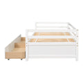 Daybed With Two Storage Drawers ,White Sku:W504P148589 Twin White Pine