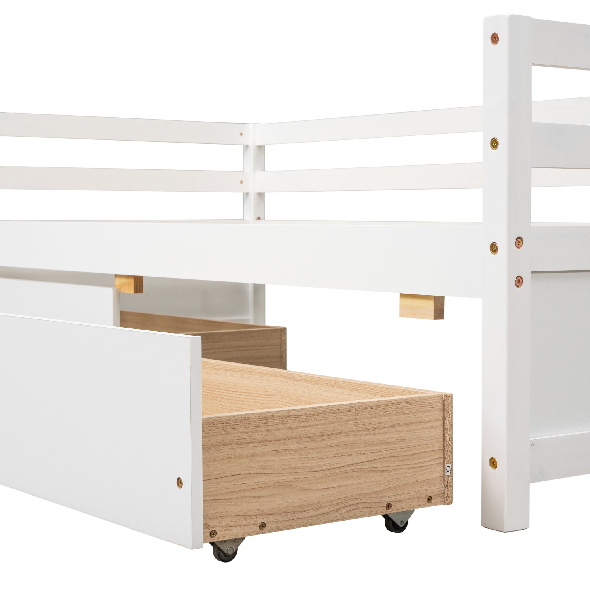 Daybed With Two Storage Drawers ,White Sku:W504P148589 Twin White Pine