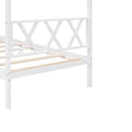 Twin Size Wood House Bed With Storage Space, White Old Sku: Lp000001Aak White Solid Wood