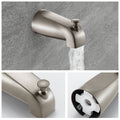 Brushed Nickel 6 Inch Shower Faucet wih Tub Spout brushed nickel-metal