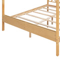 Full Size Wood House Bed With Storage Space, Natural Old Sku :Lp000002Aam Natural Solid Wood