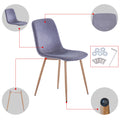 Dining Chair 4Pcs Gray Modern Style Technology.Suitable For Restaurants, Cafes, Taverns, Offices, Living Rooms, Reception Rooms. Gray Fabric