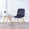 Dining Chair Balck 1Pc 1Ctn Black Fabric