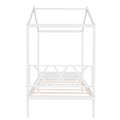Twin Size Wood House Bed With Storage Space, White Old Sku: Lp000001Aak White Solid Wood