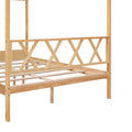 Full Size Wood House Bed With Storage Space, Natural Old Sku :Lp000002Aam Natural Solid Wood