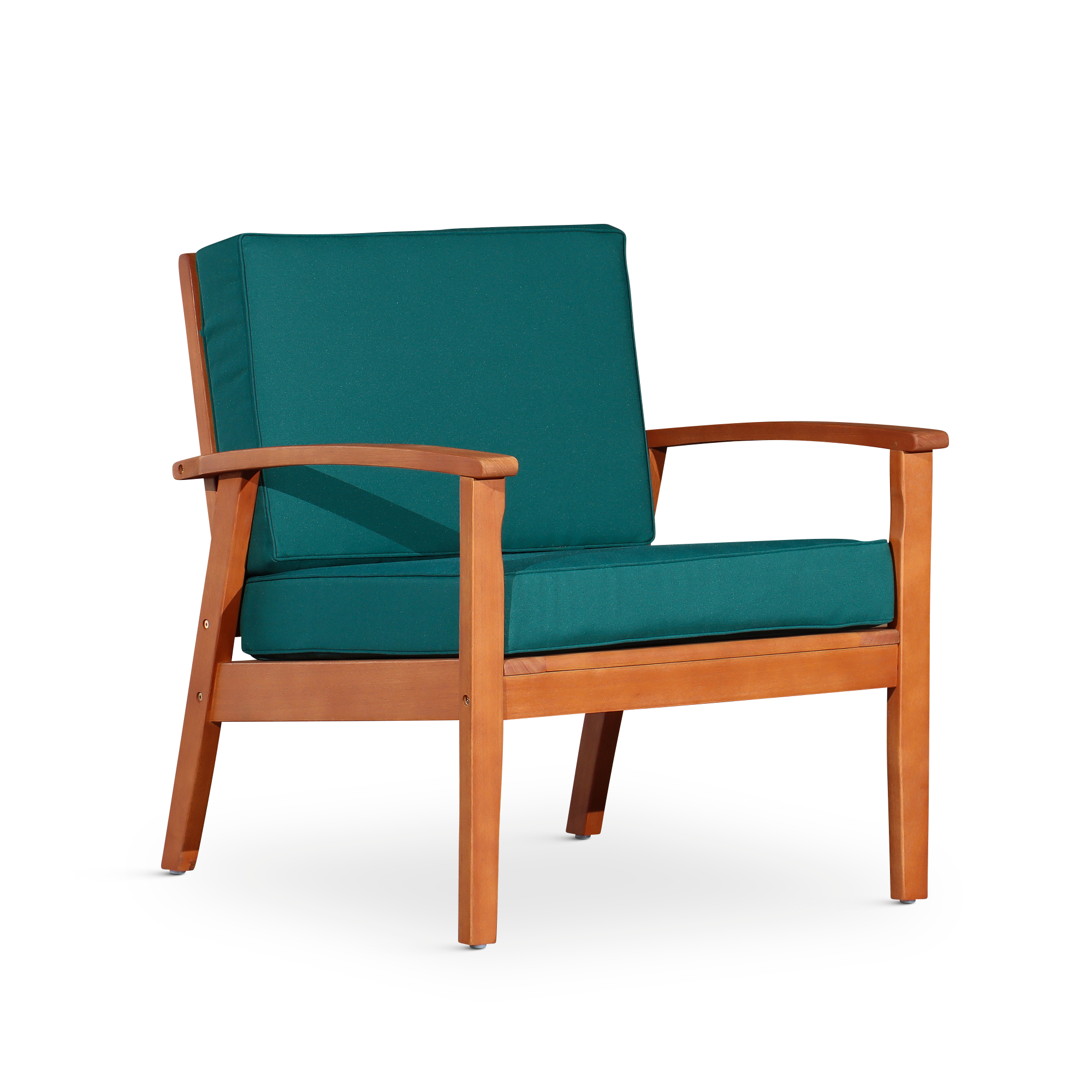 Deep Seat Eucalyptus Chair, Natural Oil Finish, Dark natural-eucalyptus