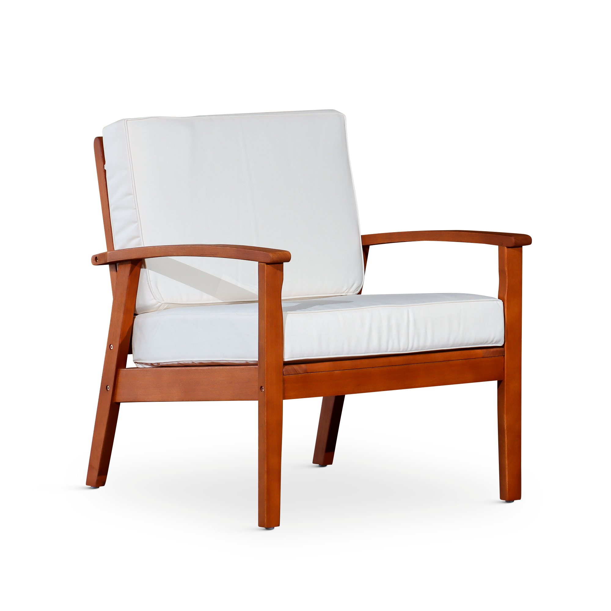Deep Seat Eucalyptus Chair, Natural Oil Finish natural-eucalyptus
