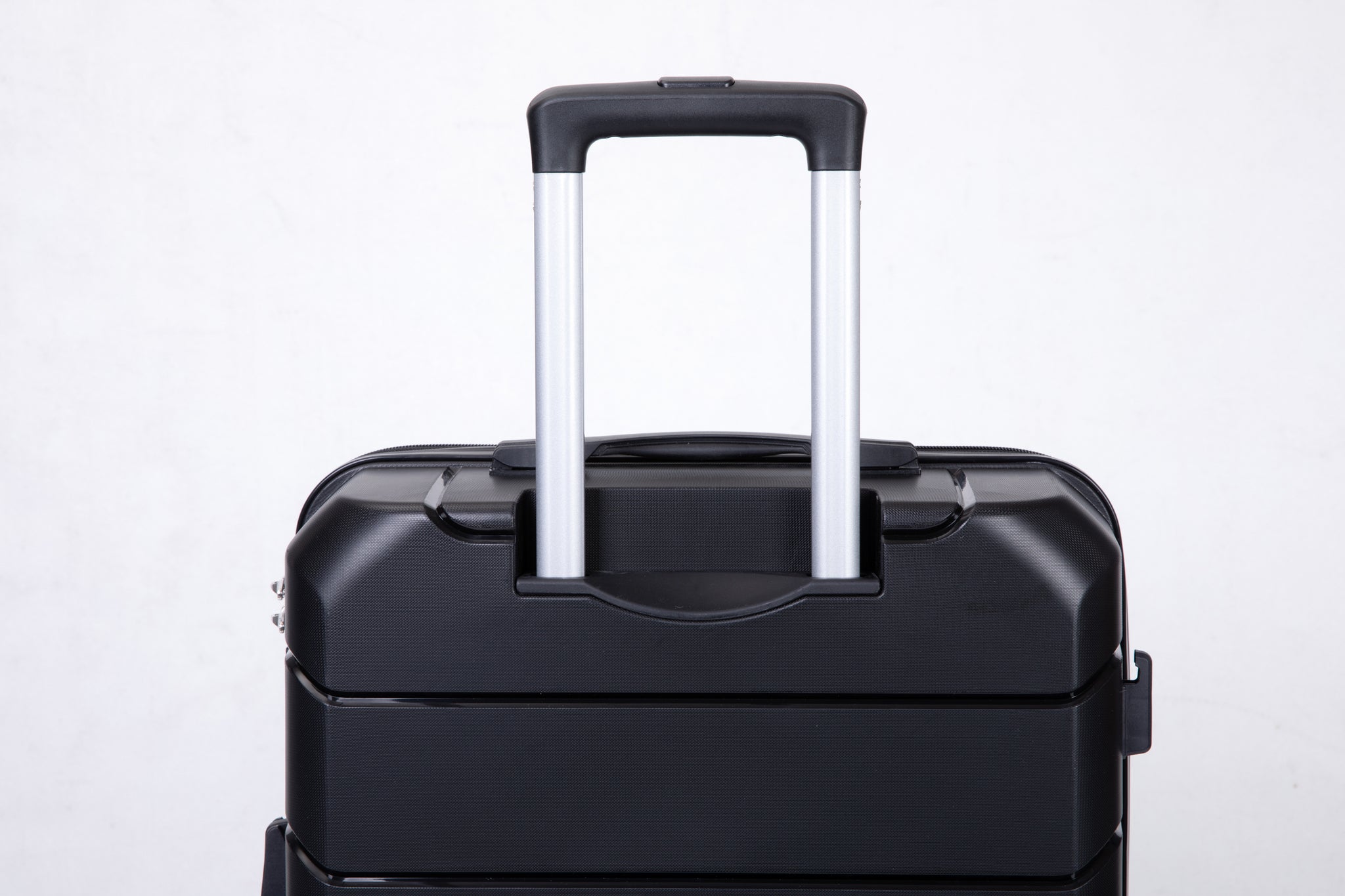 Hardshell Suitcase Spinner Wheels PP Luggage Sets black-polypropylene