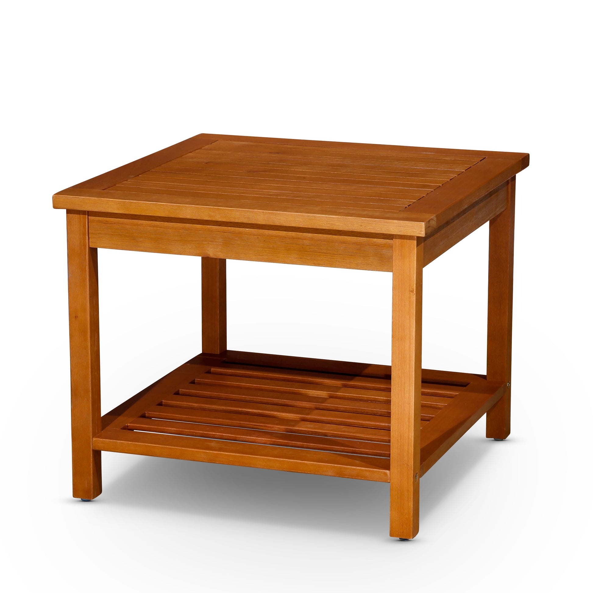 Longs Peak Eucalyptus 2 Shelf Side Table, Espresso Espresso Eucalyptus