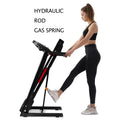 Folding Treadmills For Home 3.5Hp Portable Foldable With Incline, Electric Treadmill For Running Walking Jogging Exercise With 12 Preset Programs, Indoor Workout Training Space Save Apartment,App Black Stainless Steel