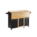 Kitchen Island & Kitchen Cart, Mobile Kitehcn Island black-mdf