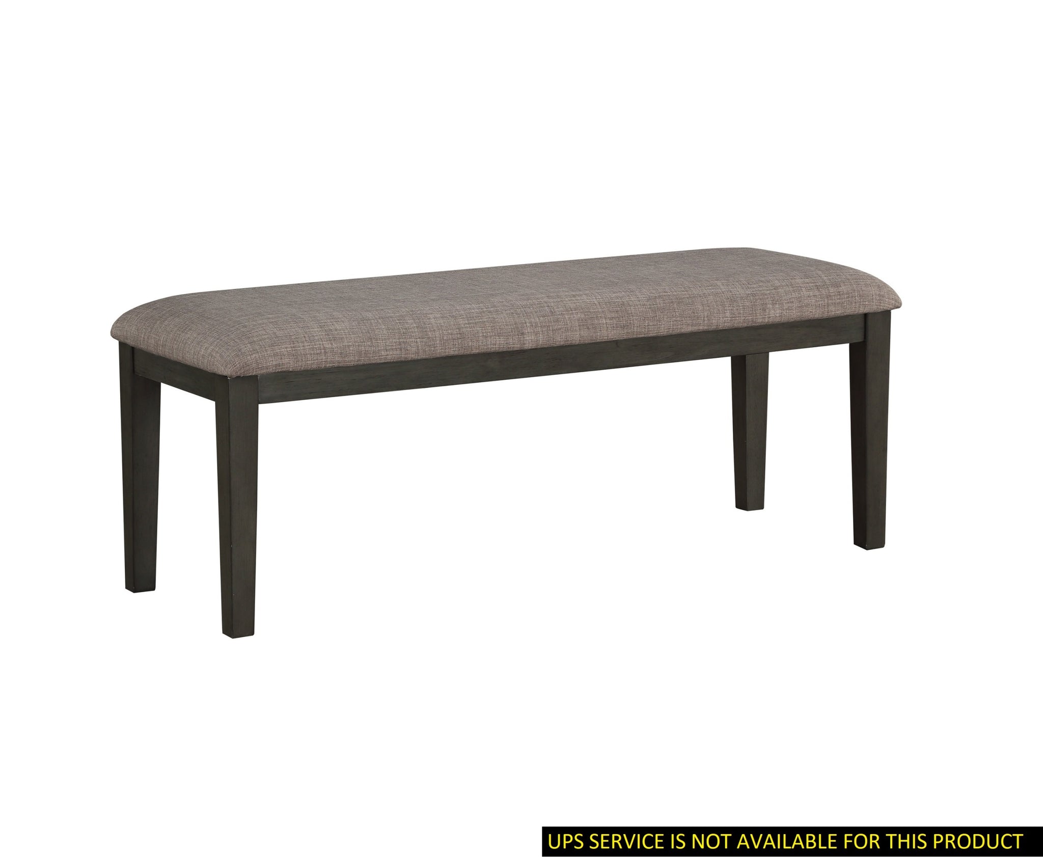 Transitional Look Gray Finish Wood Framed 1pc Bench gray-dining room-transitional-wood