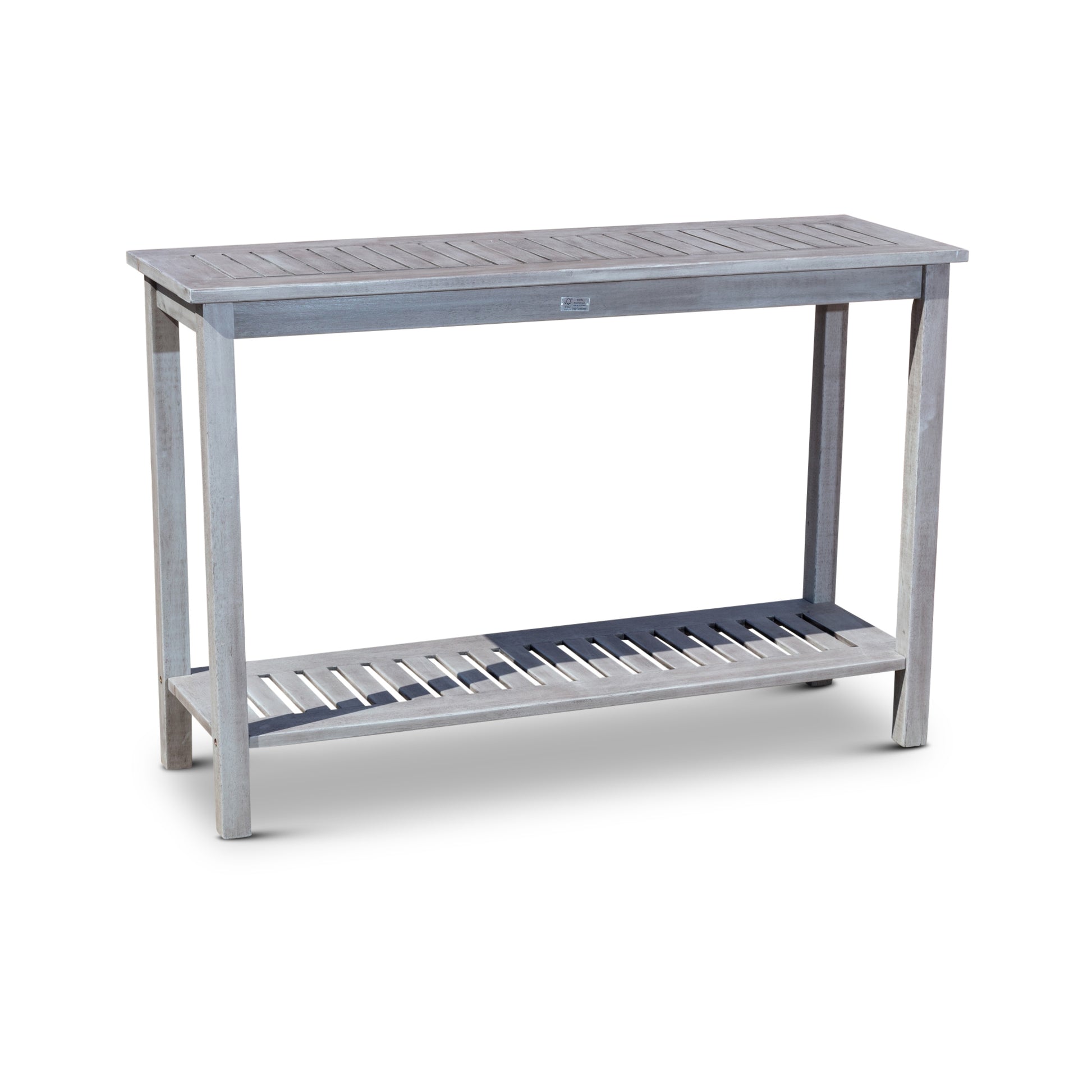 Eucalyptus Console Table, Silver Gray