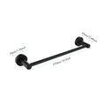 6 Piece Bathroom Towel Rack Set Wall Mount matt black-aluminium