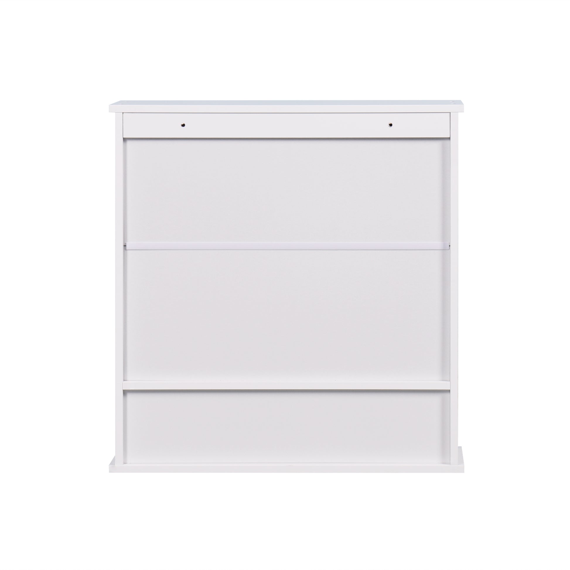 Wall Mounted Bathroom Cabinet With 2 Mirror Doors And Adjustable Shelf White Mdf