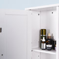 Wall Mount Medicine Cabinet With A Door, Wooden Bathroom Storage Cabinet With Adjustable Shelf White Mdf