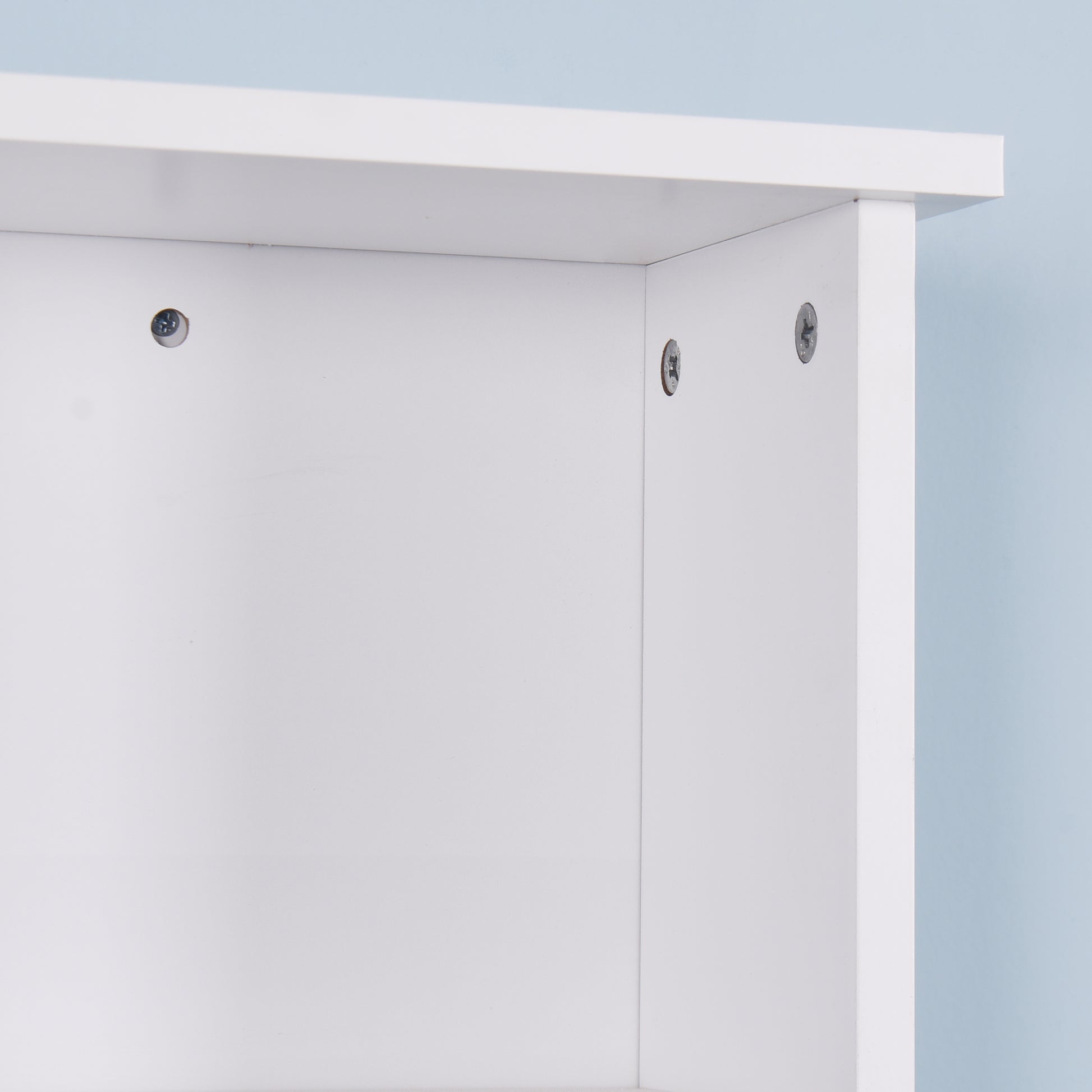 Wall Mount Medicine Cabinet With A Door, Wooden Bathroom Storage Cabinet With Adjustable Shelf White Mdf