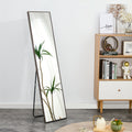 3Rd Generation Gray Solid Wood Frame Full Length Mirror, Dressing Mirror, Bedroom Porch, Decorative Mirror, Clothing Store, Floor Mounted Large Mirror, Wall Mounted. 58 