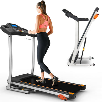 Folding Treadmill 2.5Hp 12Km H, Foldable Home Fitness Equipment With Lcd For Walking & Running, Cardio Exercise Machine, 4 Incline Levels, 12 Preset Or Adjustable Programs, Bluetooth Connectivity, Bla Antique Black Iron