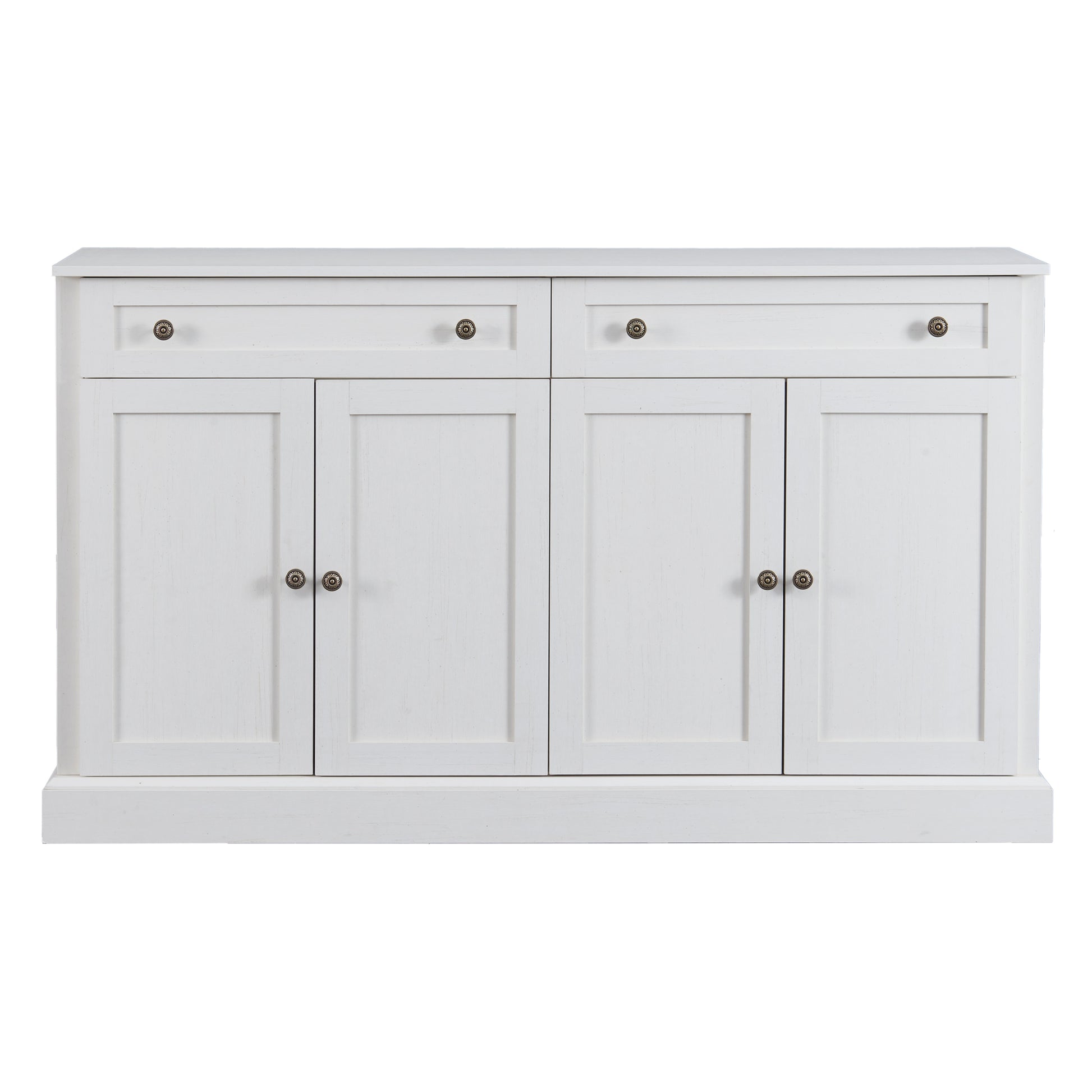 Kitchen Sideboard Storage Buffet Cabinet with 2 antique white-particle board