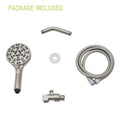 Multi Function Adjustable Hand Shower 8 Function Hand Shower, Brushed Nickel Brushed Nickel Plastic