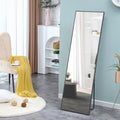 4 Rd Generation Gray Solid Wood Frame Full Length Mirror, Dressing Mirror, Bedroom Porch, Decorative Mirror, Clothing Store, Floor Standing Large Mirror, Wall Mounted.60