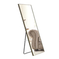 4 Rd Generation Gray Solid Wood Frame Full Length Mirror, Dressing Mirror, Bedroom Porch, Decorative Mirror, Clothing Store, Floor Standing Large Mirror, Wall Mounted.60