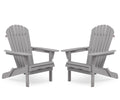 Wood Lounge Patio Chair For Garden Outdoor Wooden Folding Adirondack Chair Set Of 2 Solid Cedar Wood Lounge Patio Chair For Garden, Lawn, Backyard Gray Solid Wood