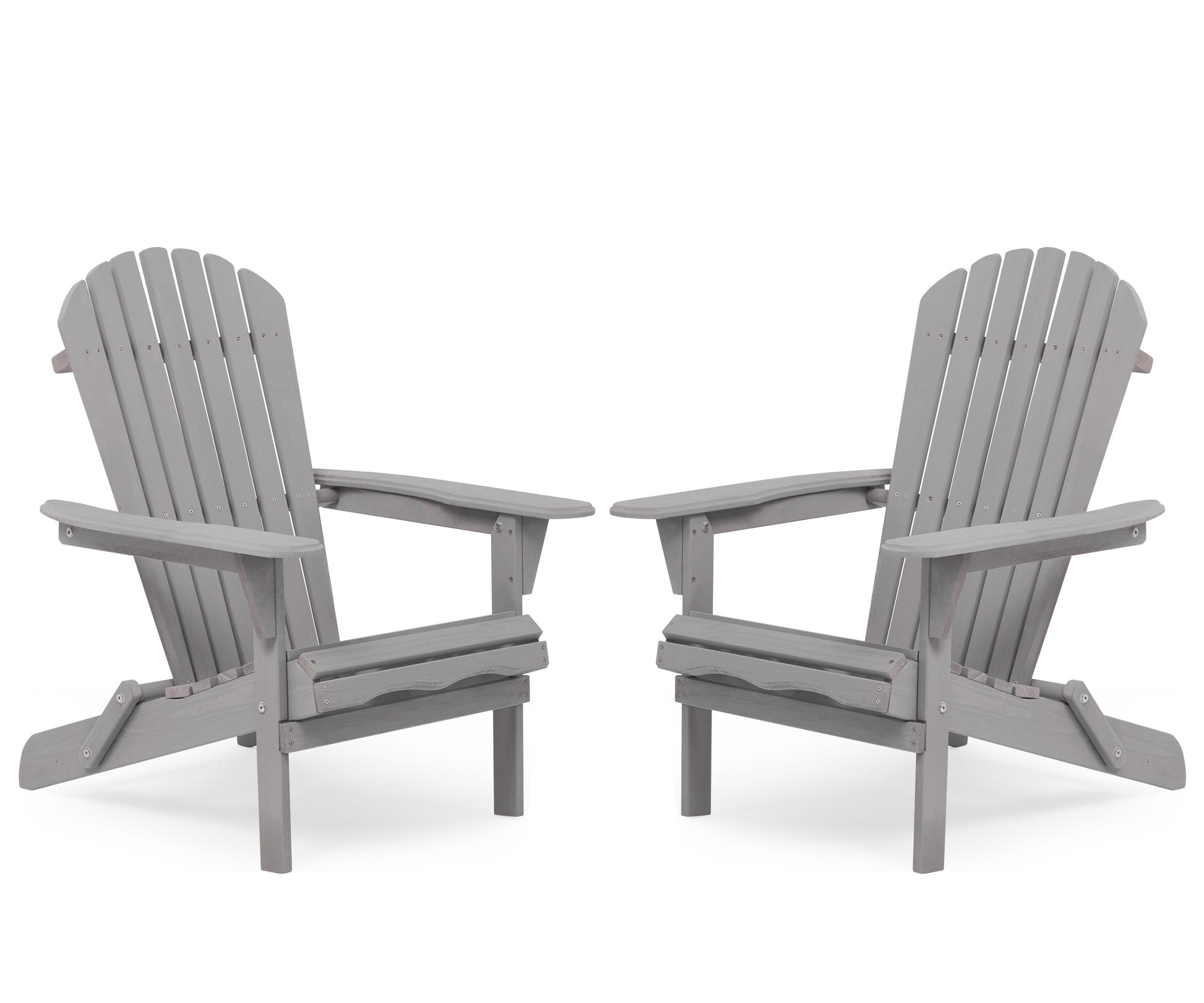 Wood Lounge Patio Chair For Garden Outdoor Wooden Folding Adirondack Chair Set Of 2 Solid Cedar Wood Lounge Patio Chair For Garden, Lawn, Backyard Gray Solid Wood