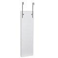 Full Mirror Fashion Simple Jewelry Storage Cabinet With Led Light Can Be Hung On The Door Or Wall White Mdf Mdf