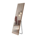 Brown Solid Wood Frame Full Length Mirror, Dressing Mirror, Bedroom Home Porch, Decorative Mirror, Clothing Store, Floor Mounted Large Mirror, Wall Mounted.63