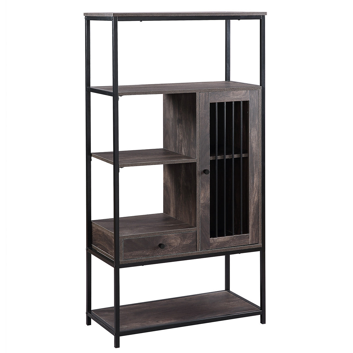Home Office Bookcase and Bookshelf 5 Tier Display