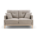 Living Space Sofa 2 Seater ,Loveseat With Waterproof Fabric Creamusb Charge Cream Foam Fabric