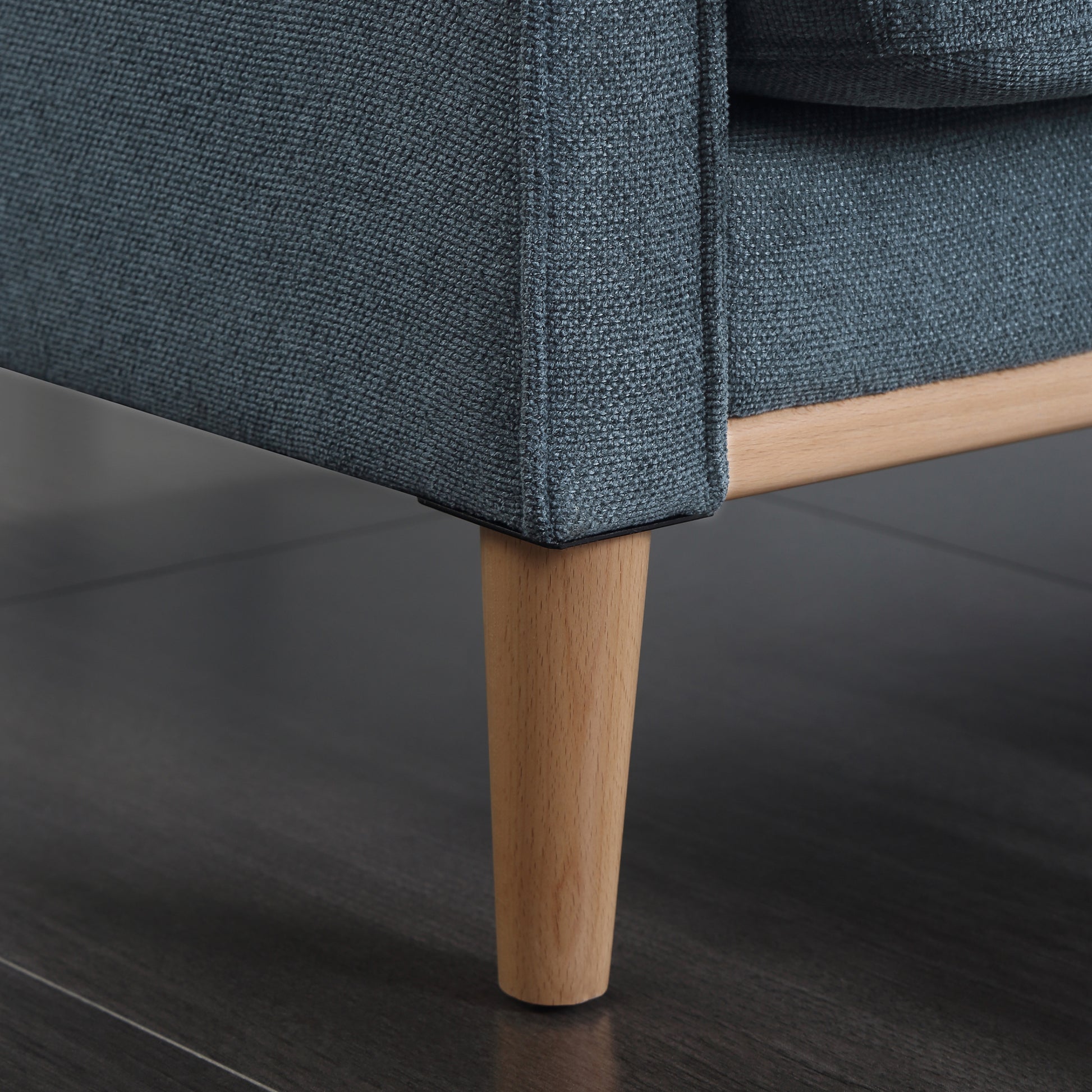 Living Space Sofa 3 Seater With Waterproof Fabricusb Charge Port Dark Blue Foam Fabric 3 Seat